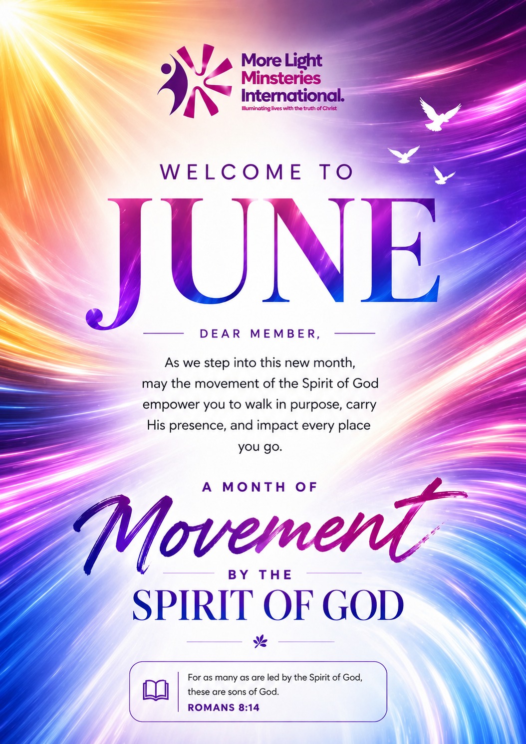 Monthly Announcement
